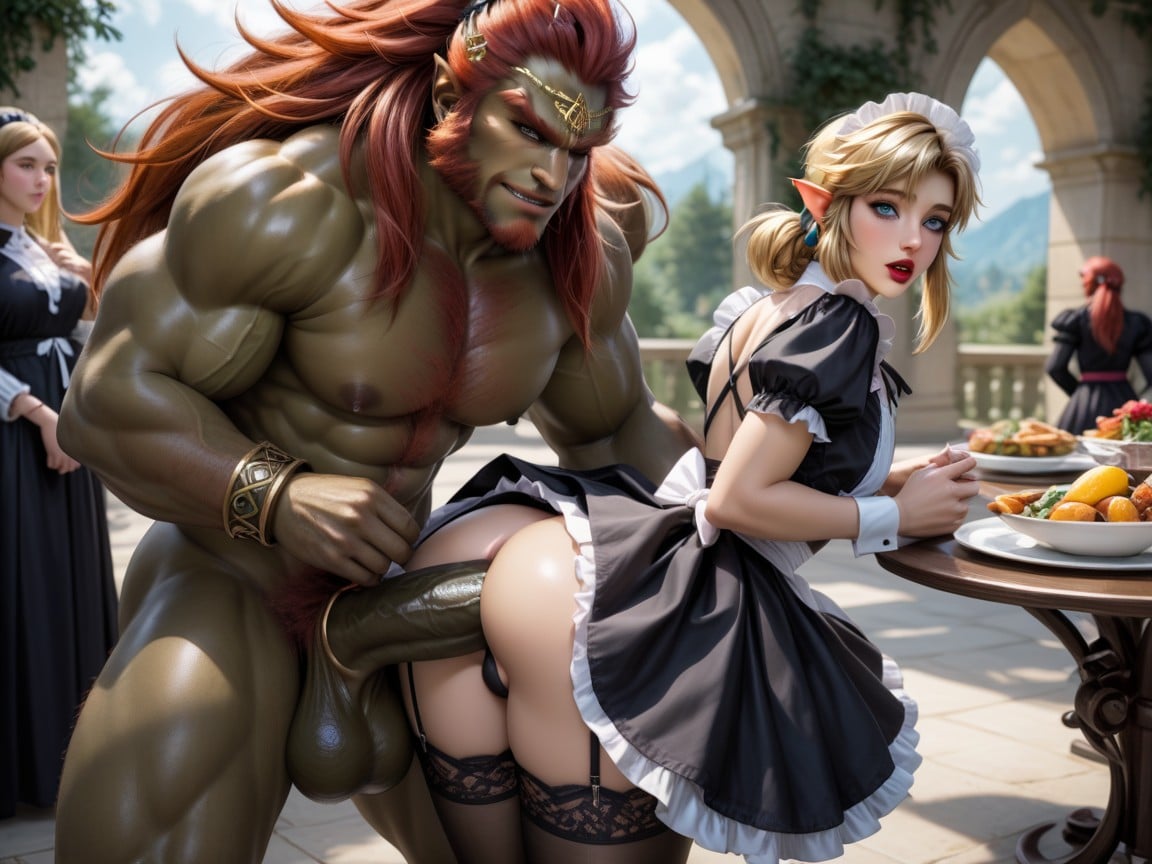 Impossible Size Cock, Slutty, Gigantic Balls Hentai AI Porn