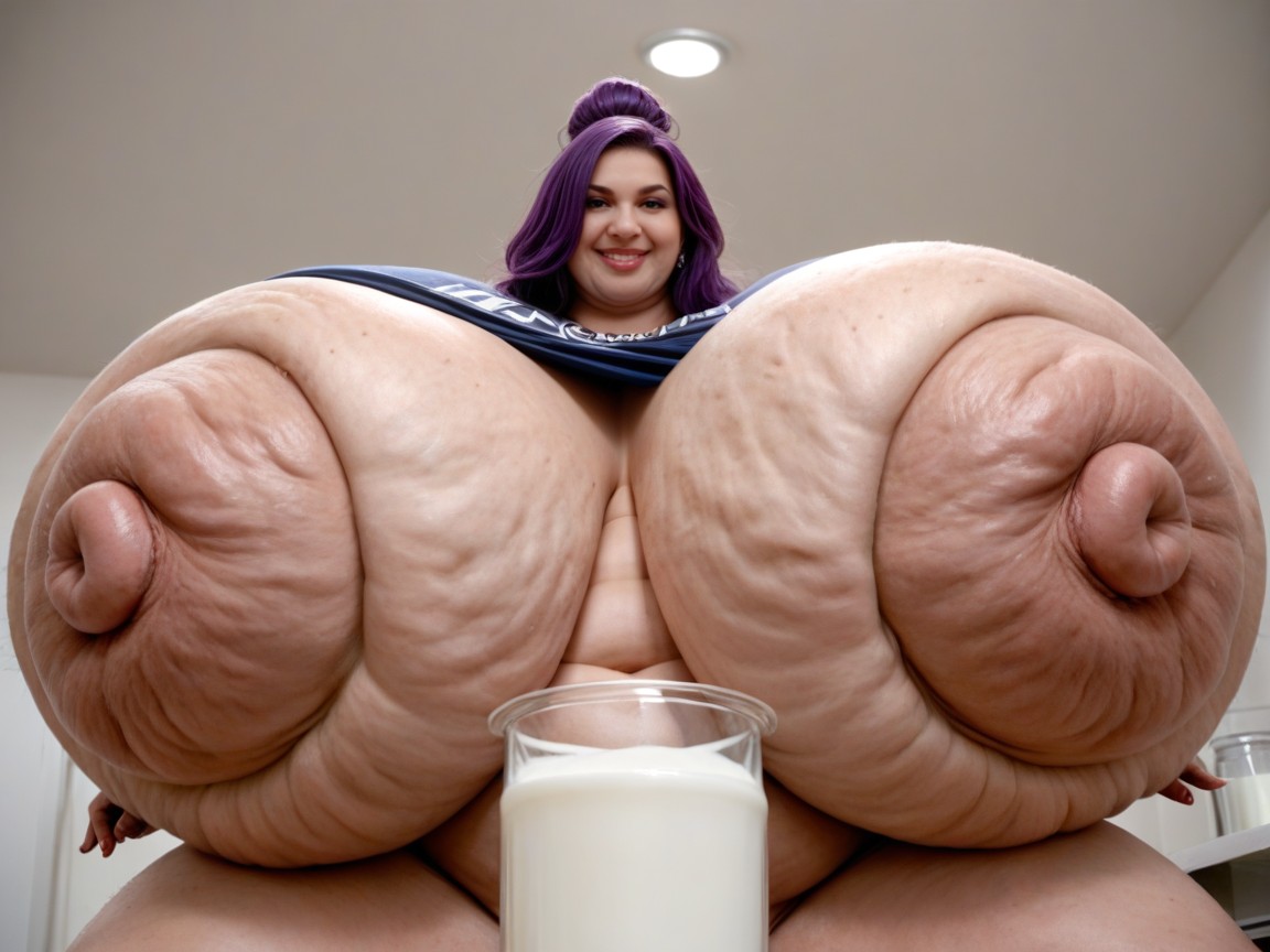Ssbbw, Gigantic Overflowing Tits, Mega Milk BBW AI Porn