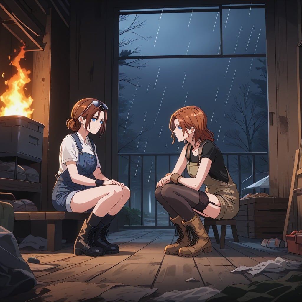 The Woman On The Right Is German, Rusty Flagon, Garter Belt Hentai AI Porn