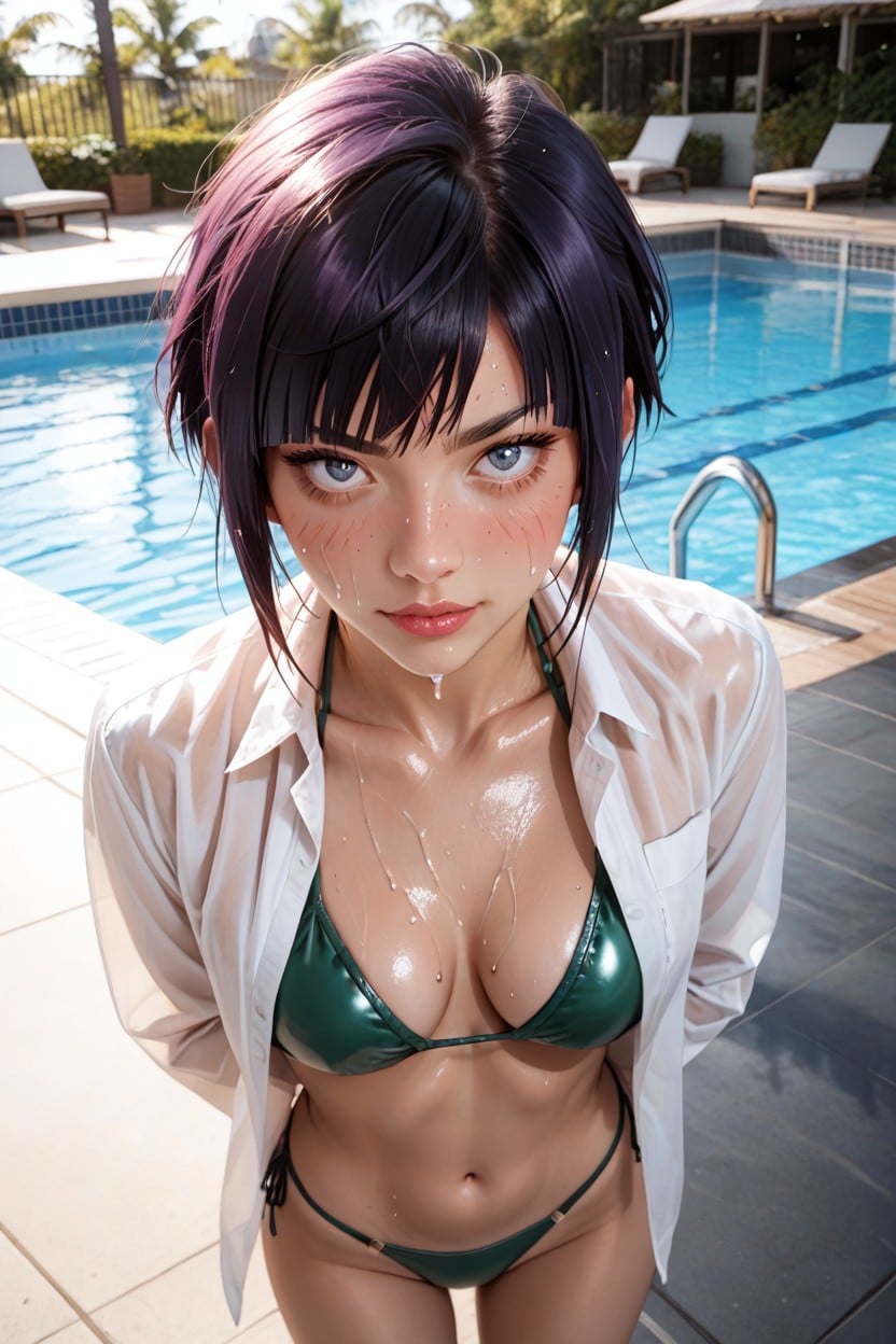 Horny, Top Down, Looking Up At Viewer Hentai AI Porn