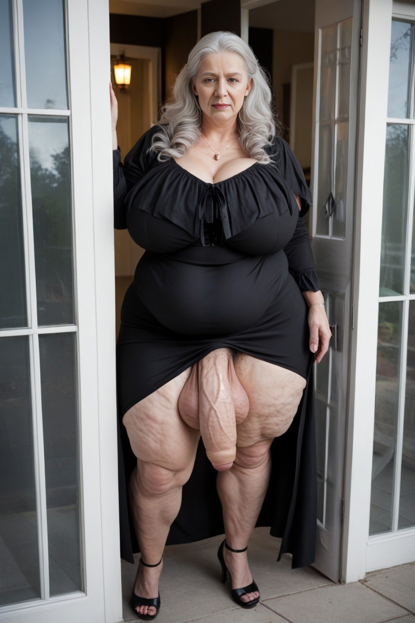 Giant Tall Futanari, 60+, Extremely Large Ass AI Porn