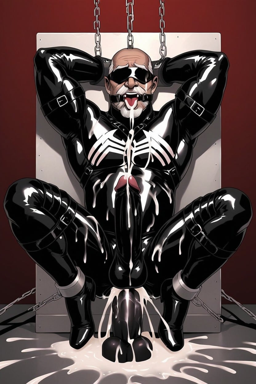 Spider Man, Piernas Abiertas, Full Harness Porno gay IA