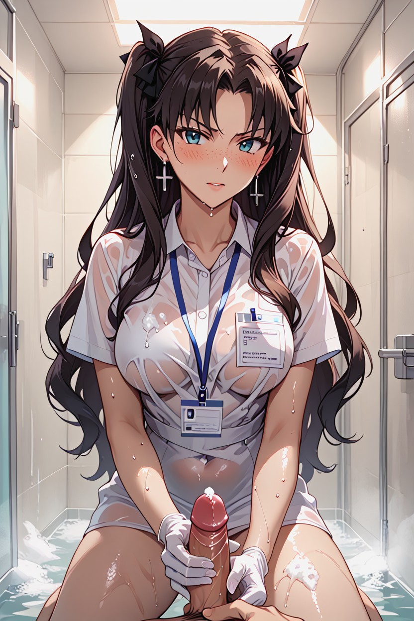 Hospital Shower, Pussy Juice, Dynamic View Hentai AI Porn