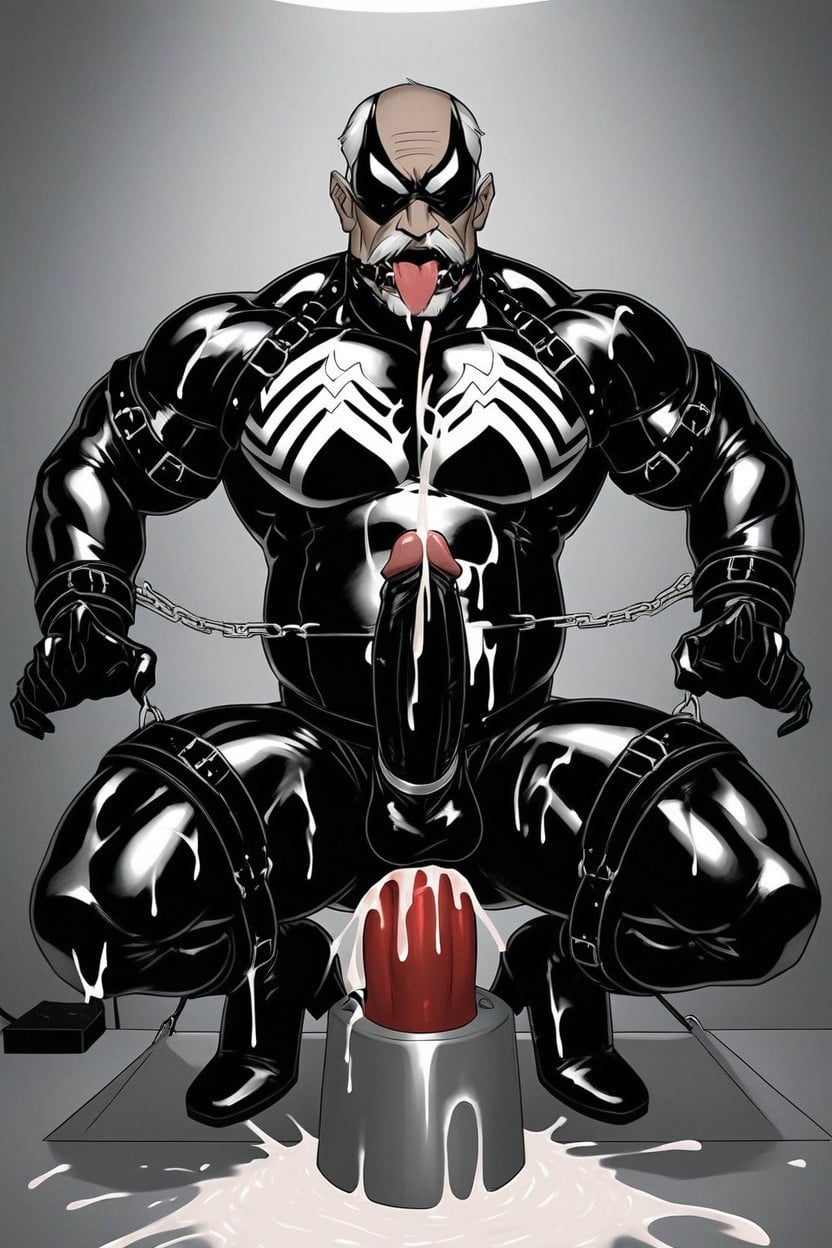 Cum Puddles, Spider Man, Sacar La Lengua Porno gay IA