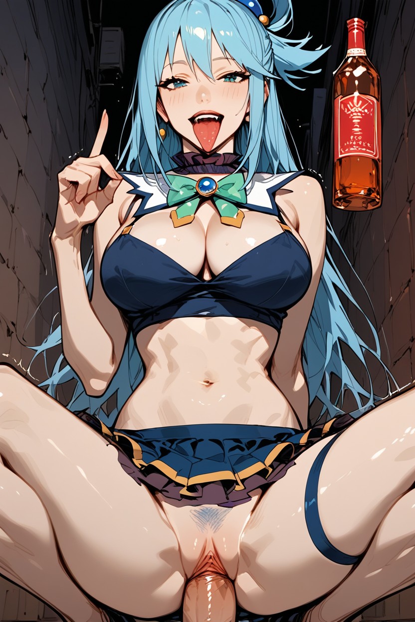 Sticking Out Tongue, Multiple Views, Mouth Open Hentai AI Porn
