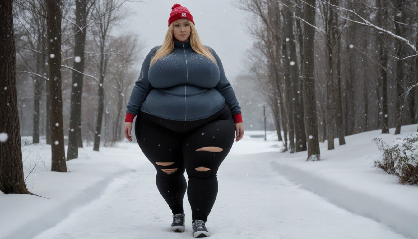 Extreme Wide Hips, Hyper Huge Hips, Thick Thighs AI Porn