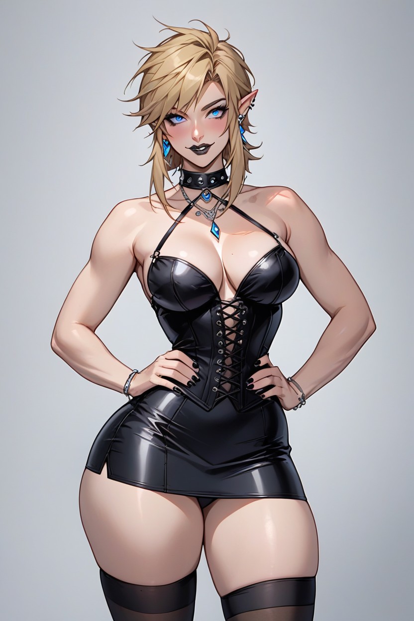 Painterly Shadinge, Goth, High Detail Face Hentai AI Porn