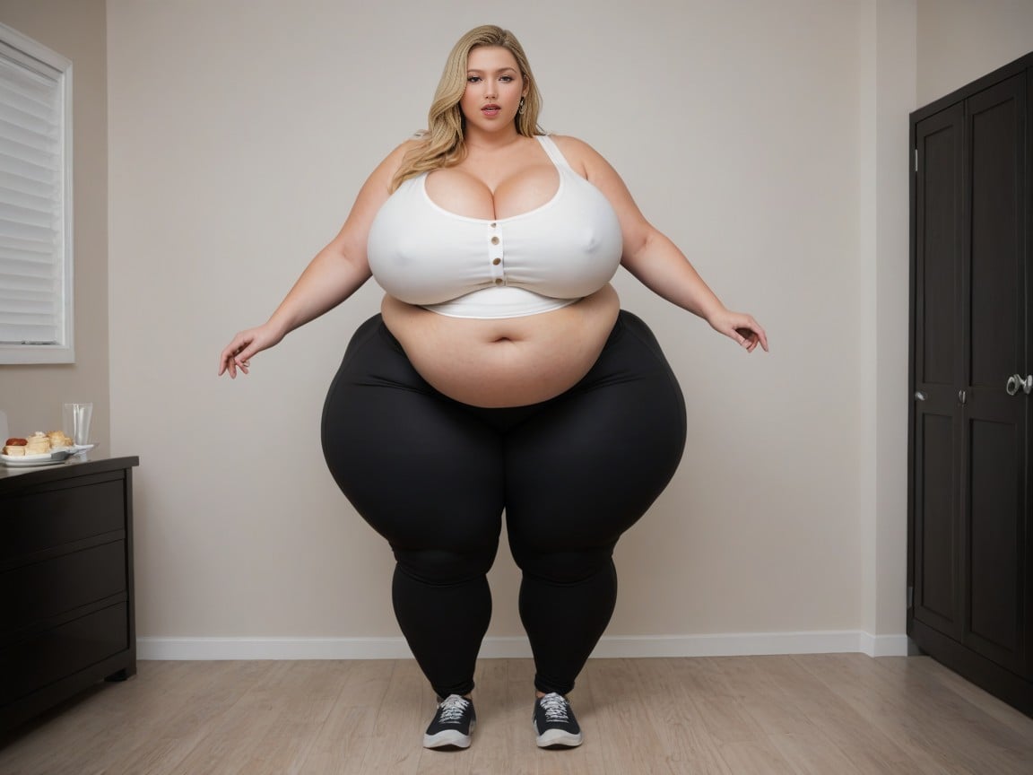 Long Length, Hyper Obese Ssbbw, Full Body AI Porn