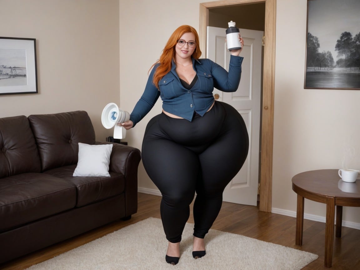 Force Fed Via Feeding Tube, Ssbbw, Full Body AI Porn