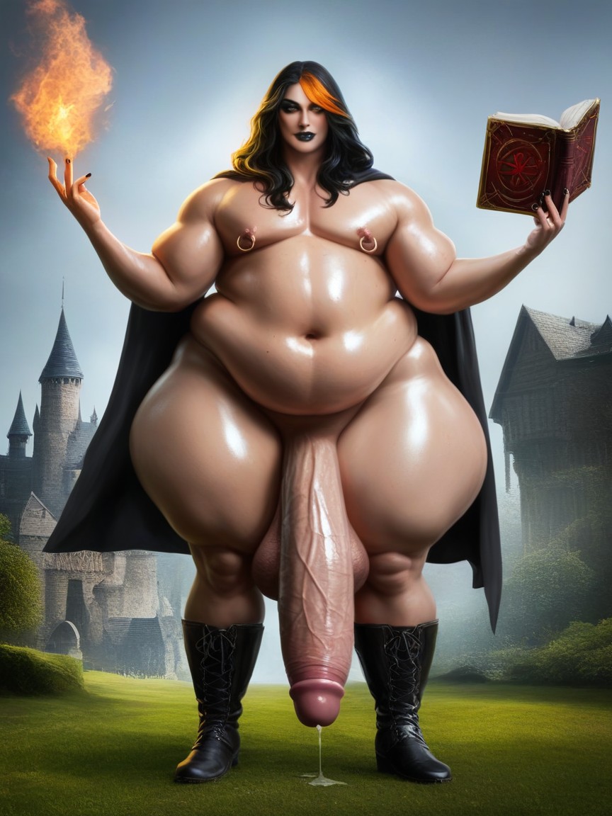 Femboy Grueso, Hyper Gigantic Long Cock, Hyper Cock Longer Than Leg Porno gay IA