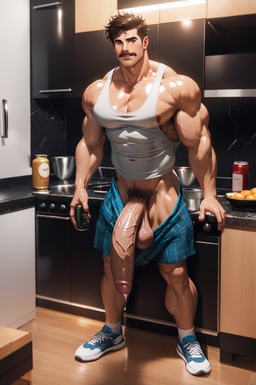 Kitchen, Lean Body, Wet Body Porno gay IA