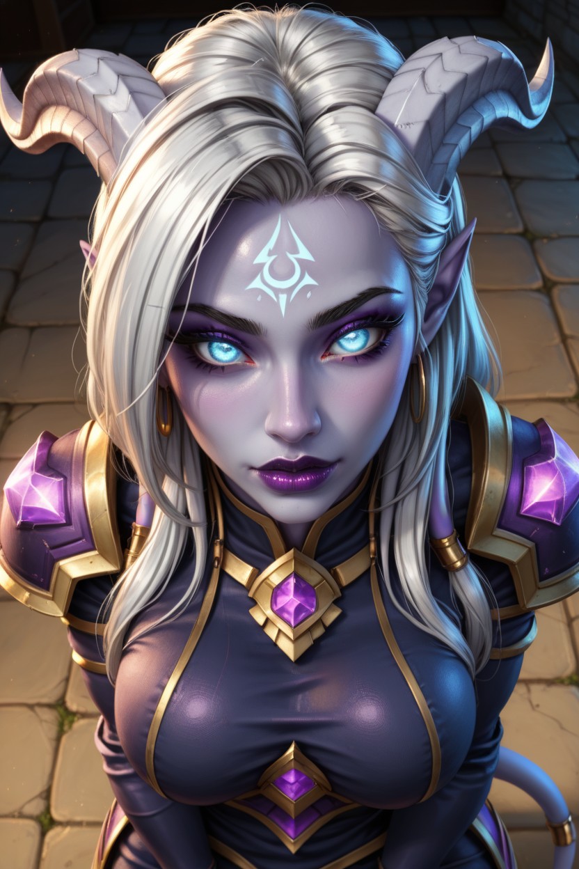Black Makeup, Uhd, Purple Skin AI Porn