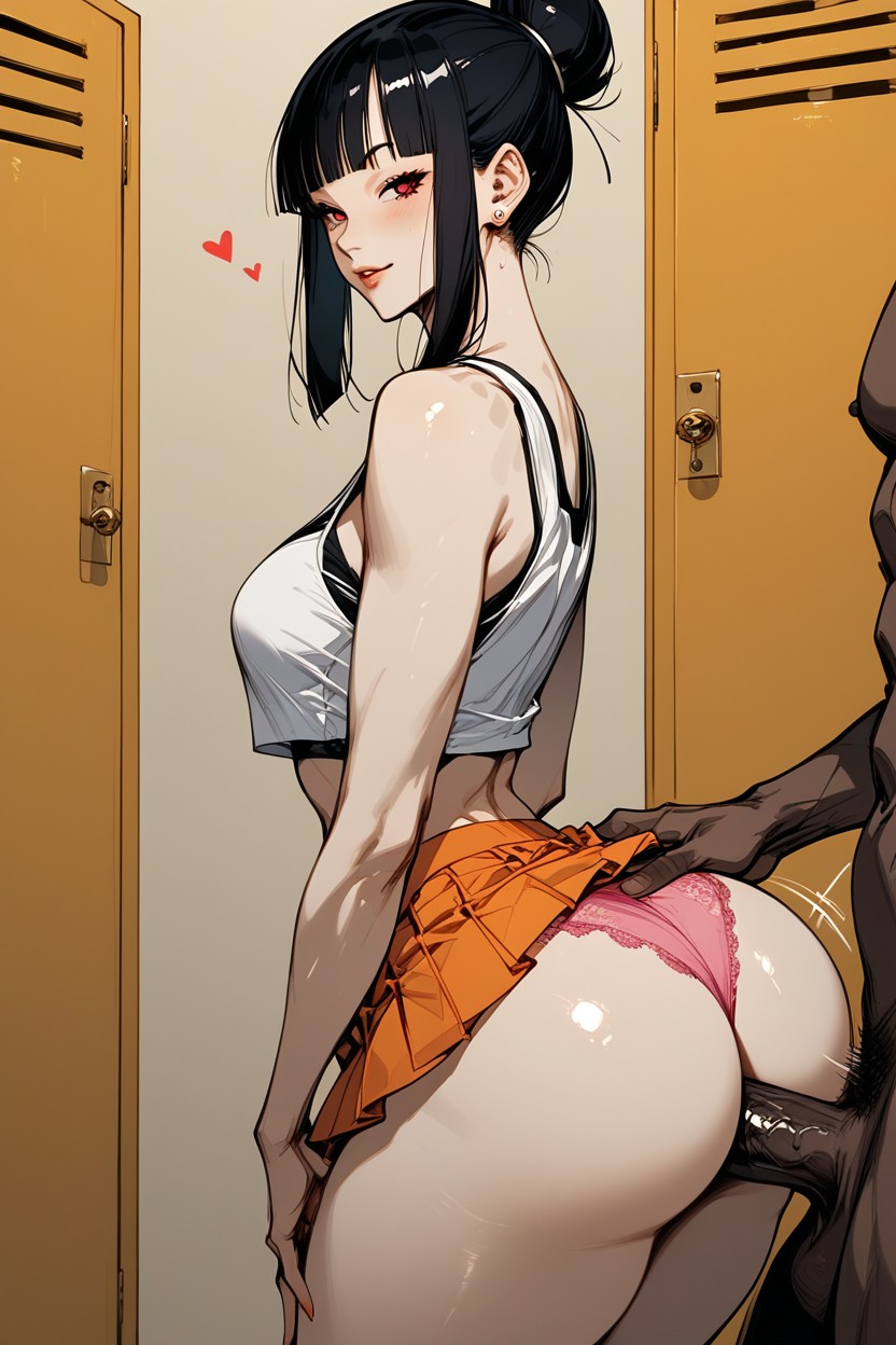 Clothed Female, Side View, Black Man Hentai AI Porn