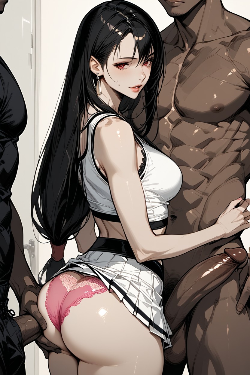 Pink Panties, Standing, Backlit Hentai AI Porn