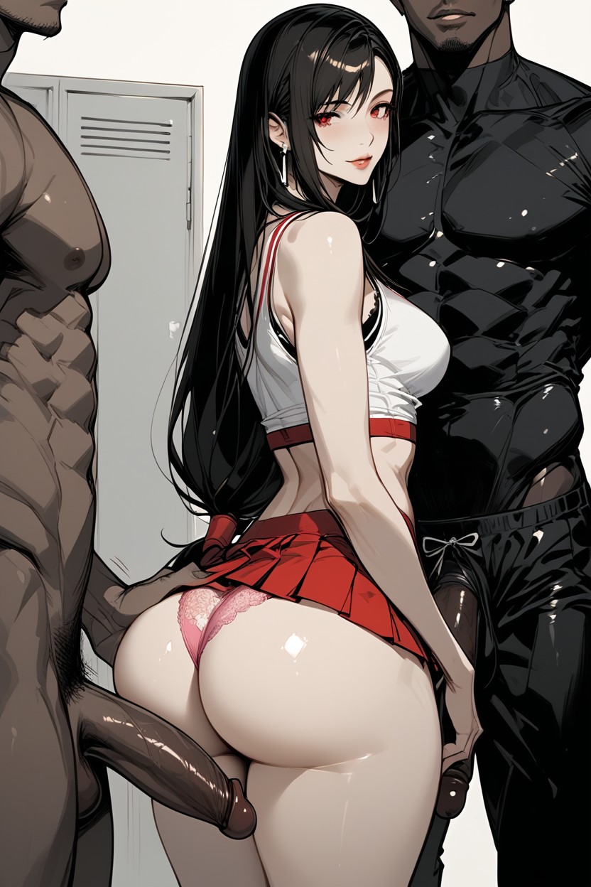 White Tank Top, Male Wearing Football Gear, Black Man Hentai AI Porn