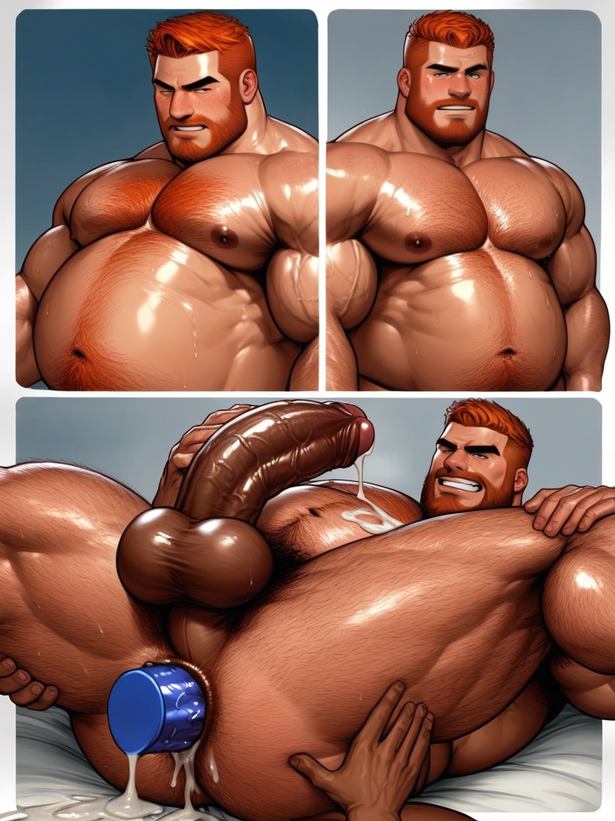 Glossy Gut, Body Growth Transformation, Gay Dominanation Porno IA Gay