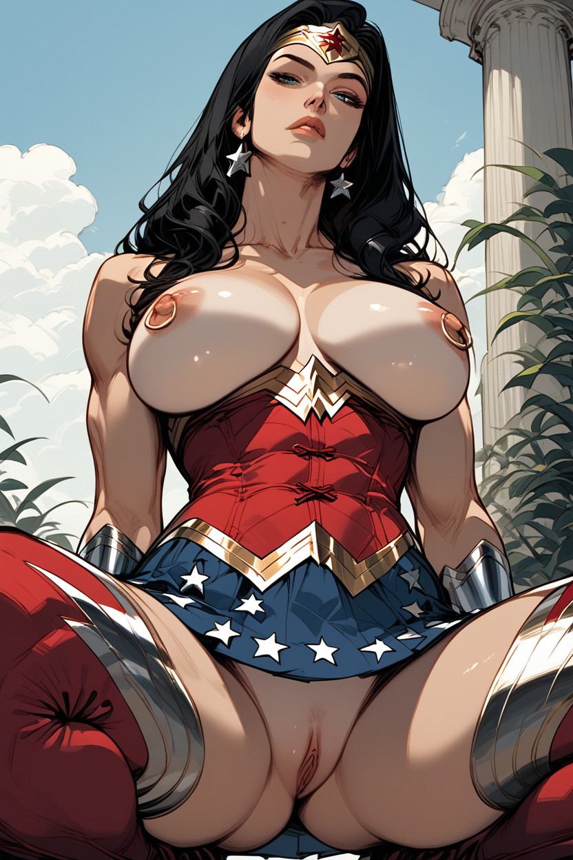 Red Lips, Blue Sky, Black Hair Hentai AI Porn