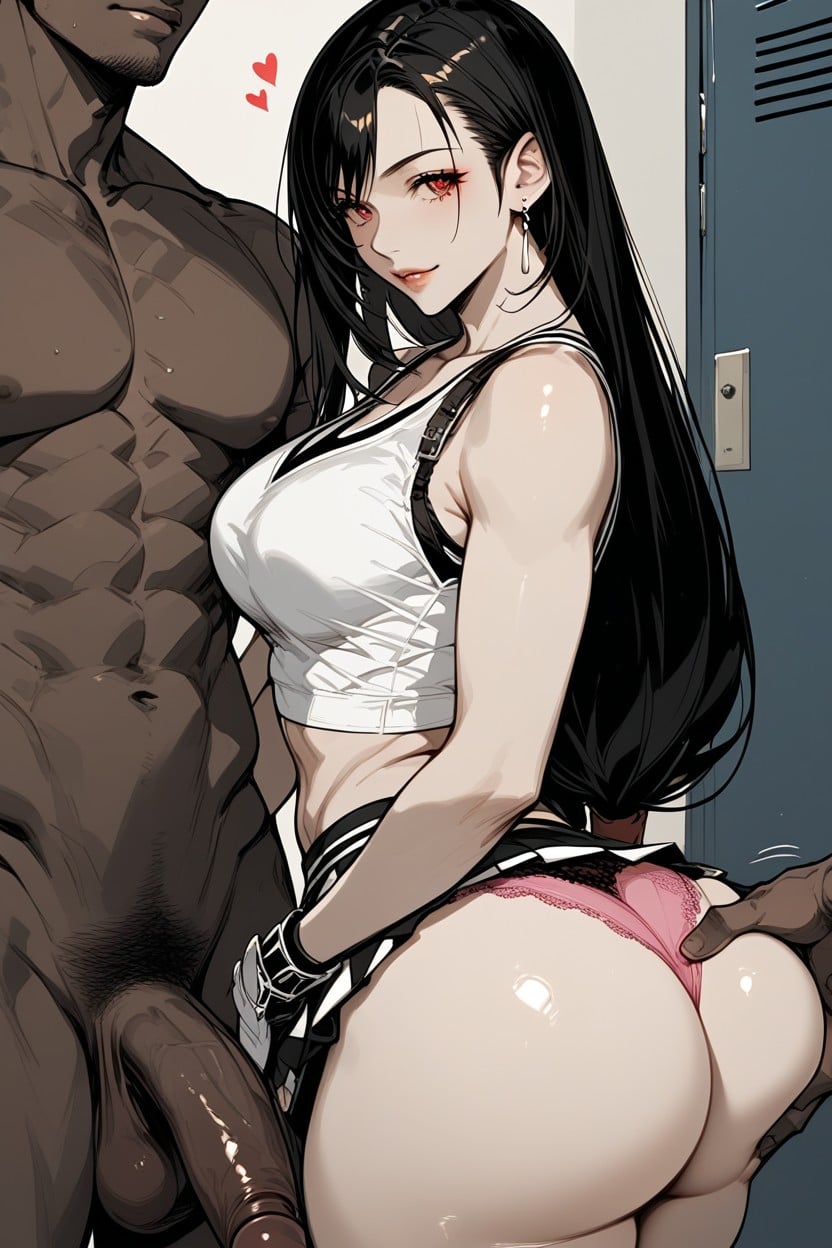 Tifa From Final Fantasy, Smacking Ass, Full Clothed Hentai AI Porn