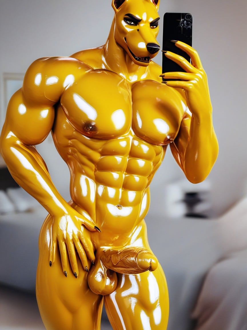Vascular, Showing Ass, Sweaty Furry AI Porn