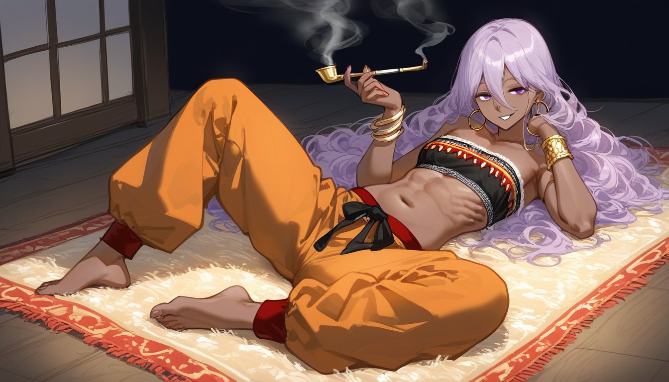 Indian Style, Round Eyes, Wavy Hair Hentai AI Porn
