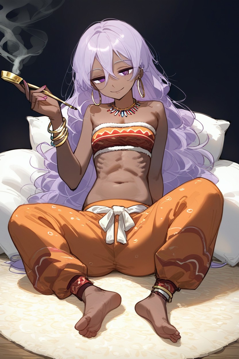Tribal Wear, Small Breasts, Ribs Hentai AI Porn