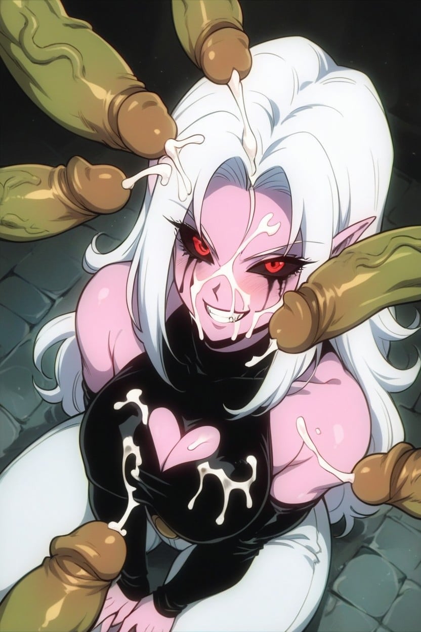 Ruined Make Up, Large Ass, Black Sclera Hentai AI Porn