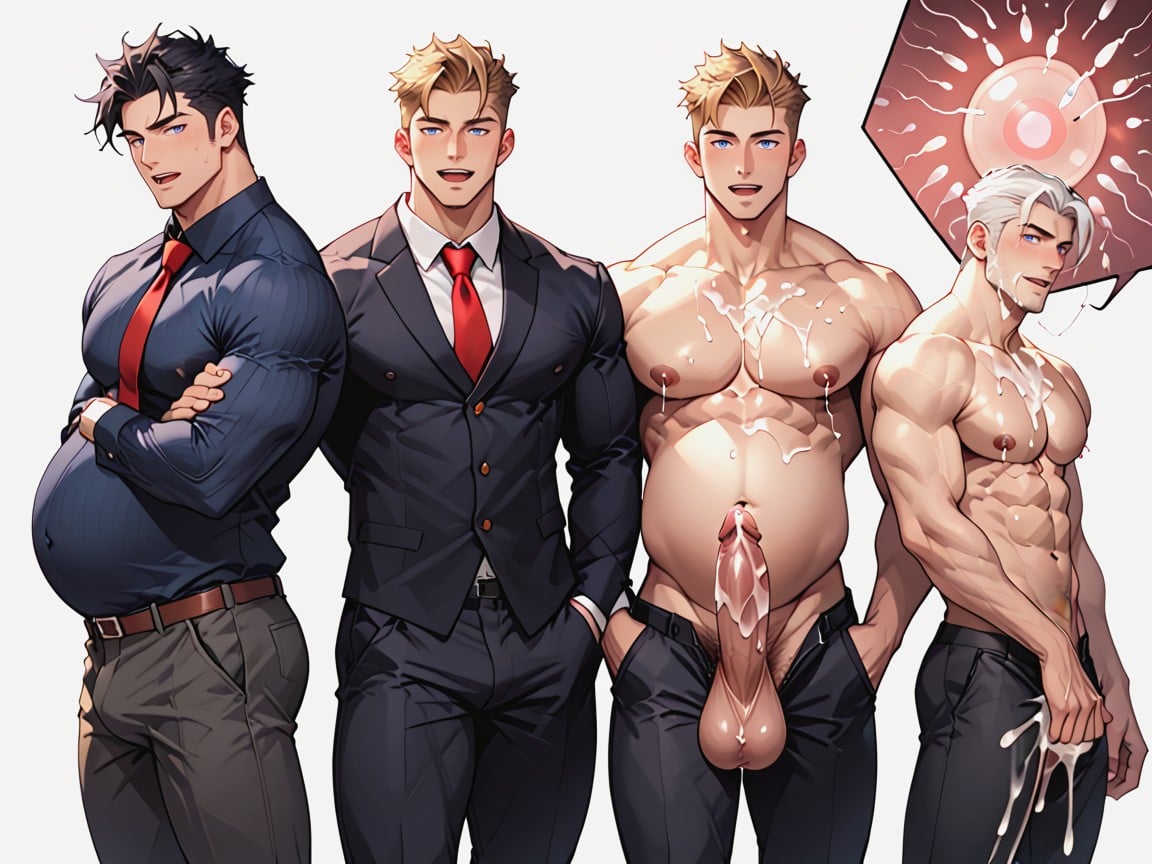 Huge Balls, Sperm Cell, Gay AI Gay Porn