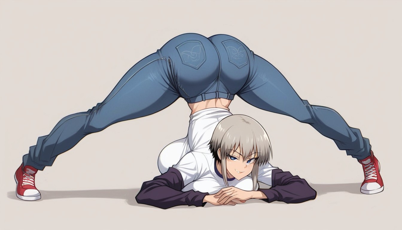 Proportional Body, Anime Style, Black Leggings Hentai AI Porn