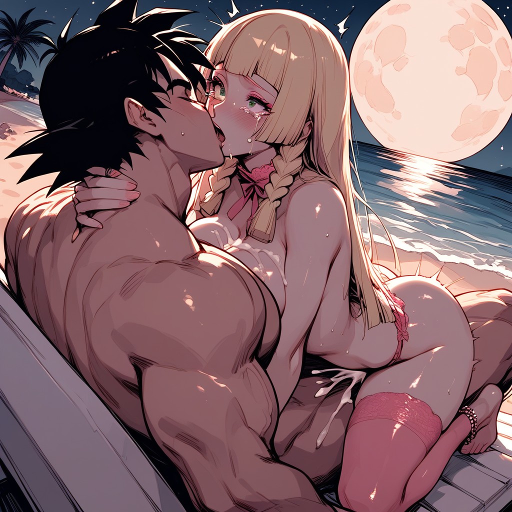 Full Body View, Sweaty, Moon Hentai AI Porn