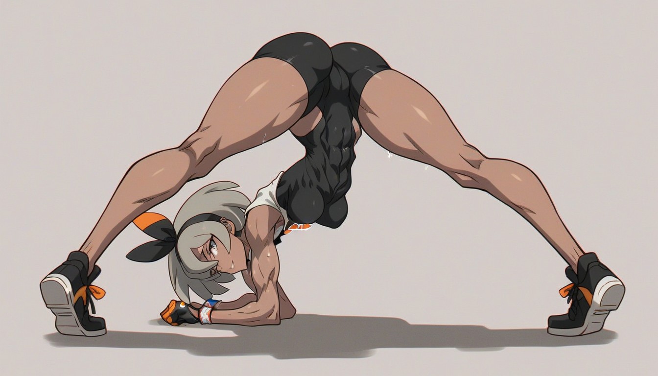 Simple Background, Biceps, Medium Breasts Hentai AI Porn