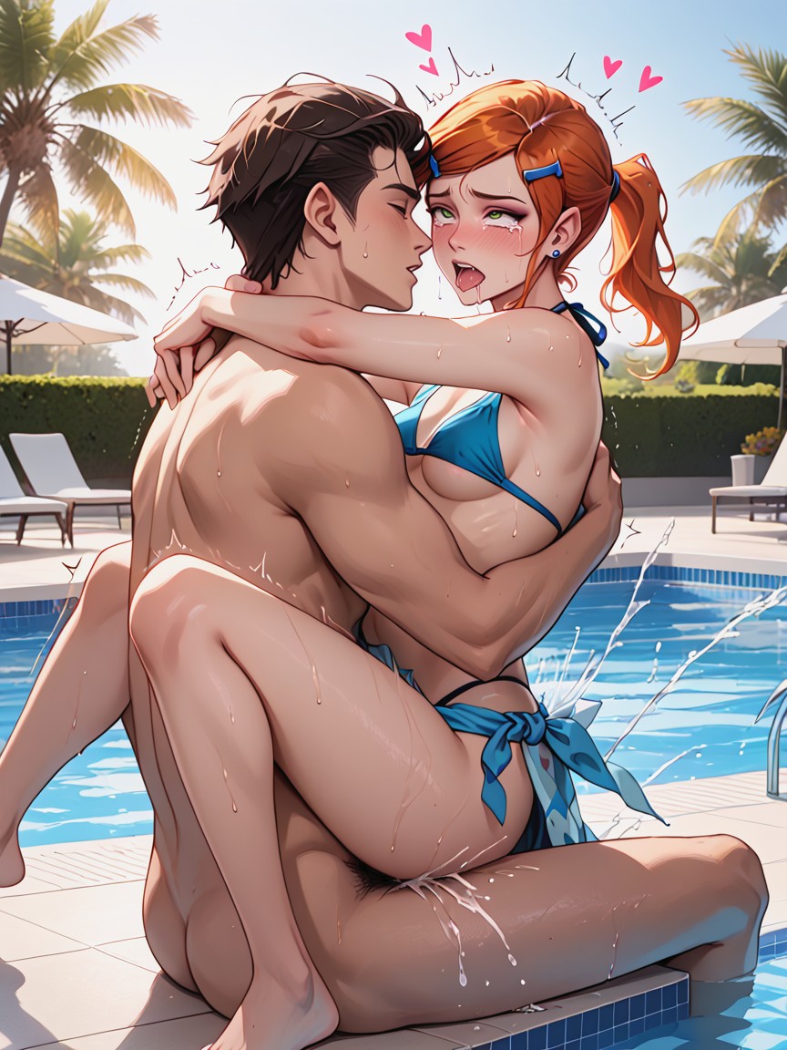 Detailed Face, Detailed Body, Underboob Hentai AI Porn