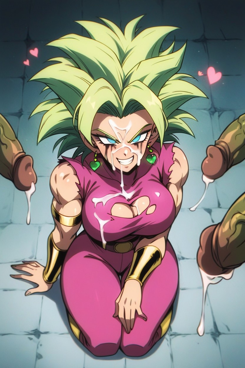 Cum On Shoulders, Cum On Face, Big Green Cocks Hentai AI Porn
