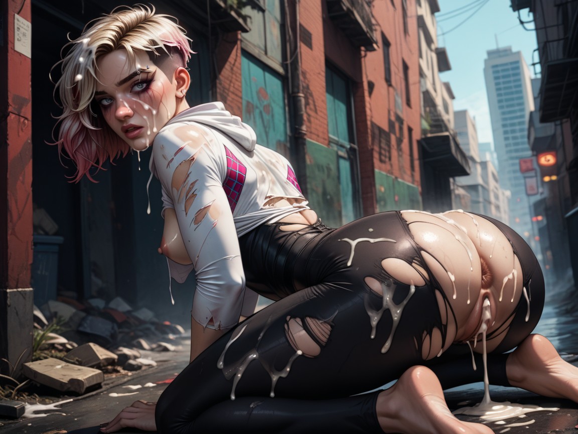25+, Wind In Hair, Spider Gwen Hentai AI Porn