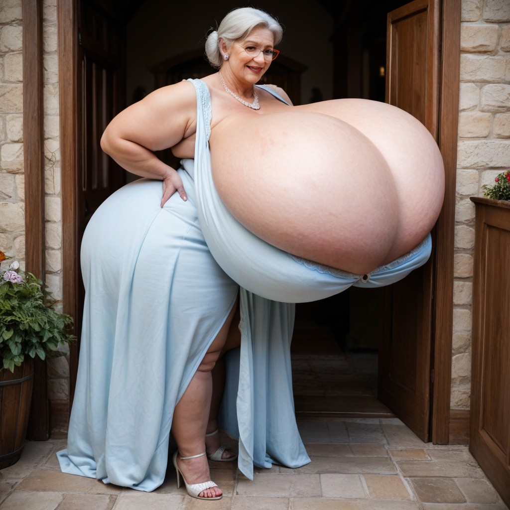 Colossal Breast, Model, European Village BBW AI Porn