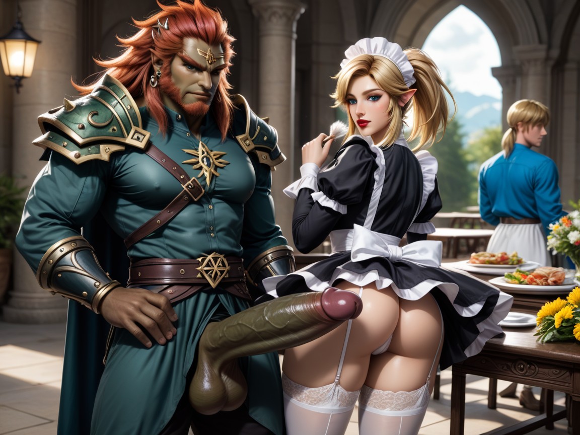 Blonde, Gigantic, Ganondorfs Cock Longer Than Links Whole Body Hentai AI Porn