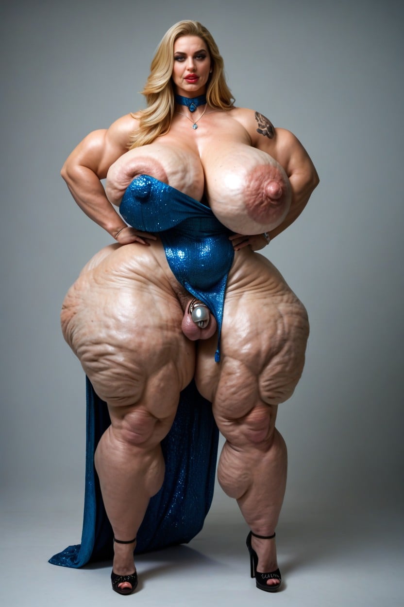Abs, Phat Futanari Pawg, Blonde AI Porn