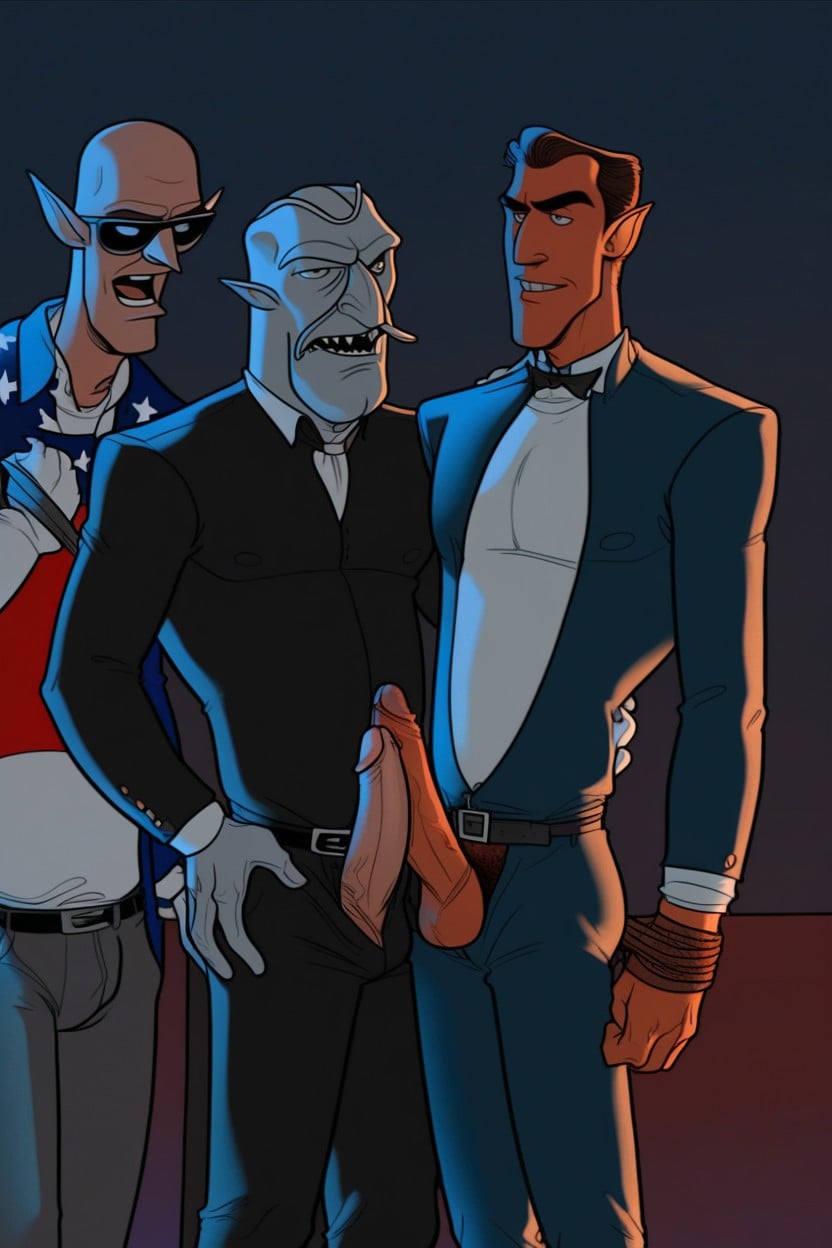 Animated Sitcom, S And M, American AI Gay Porn