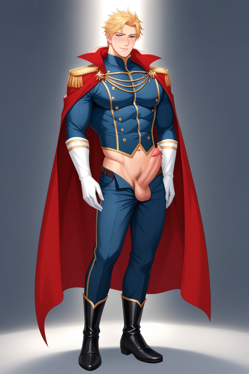 Perfect Handsome Face, Fully Clothed, 1 Person AI Gay Porn