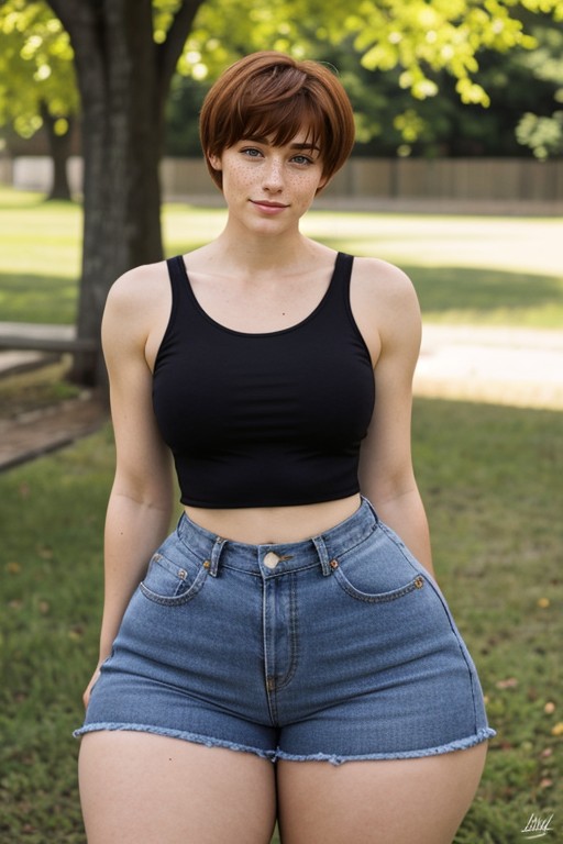 Soft Stomach, Hyper Gigantic Ass, Extremely Large Ass AI Porn
