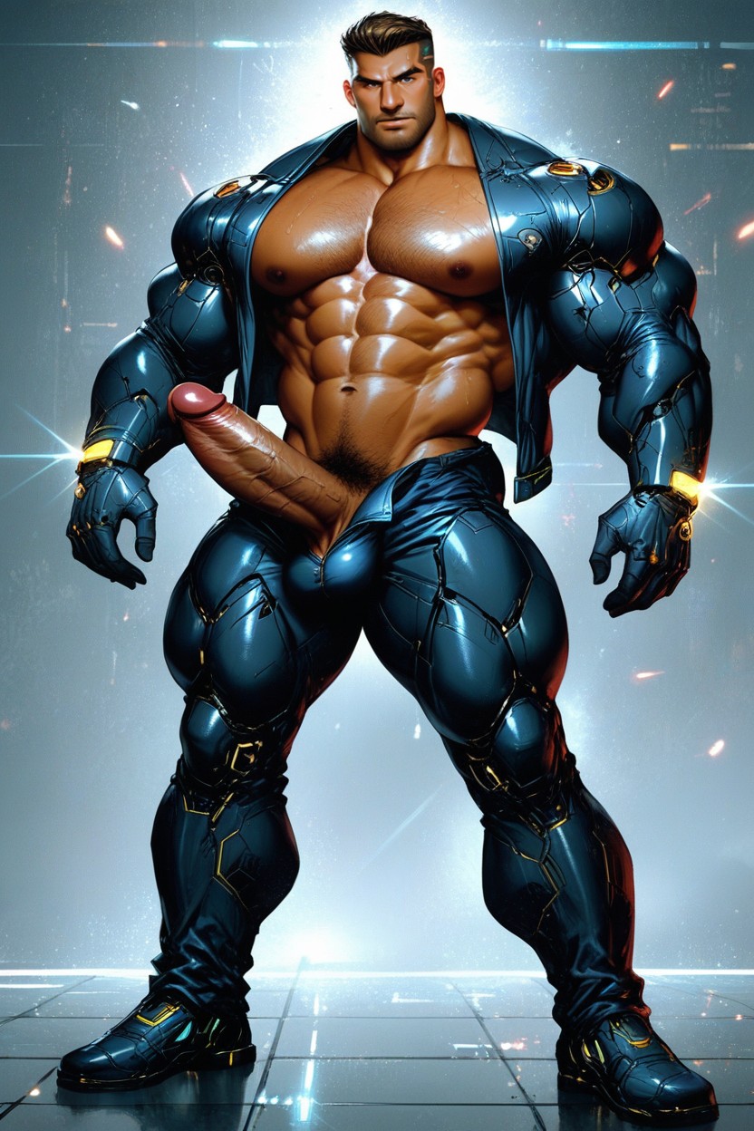 Erect Penis, Staring At Viewer, Visible Penis AI Gay Porn