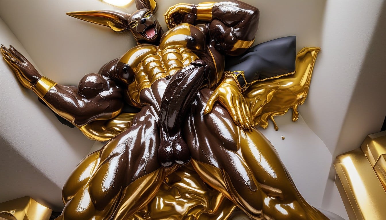Muscular, Corset, Wasp Waist Furry AI Porn