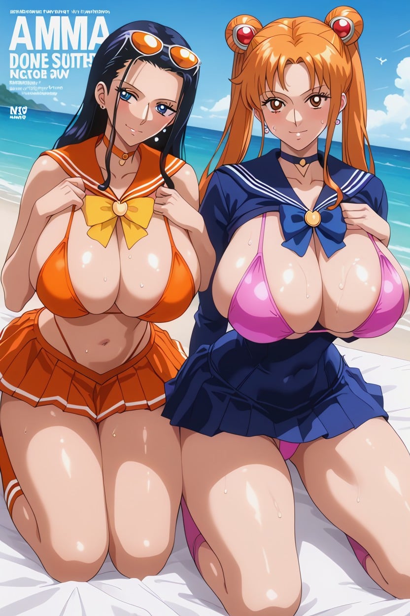 Ultra Detailed Face, Bottom Up (upskirt), Nami Hentai AI Porn