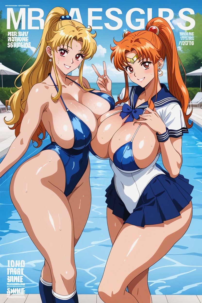 25+, Big Elastic Breast, Shiny Skin Hentai AI Porn