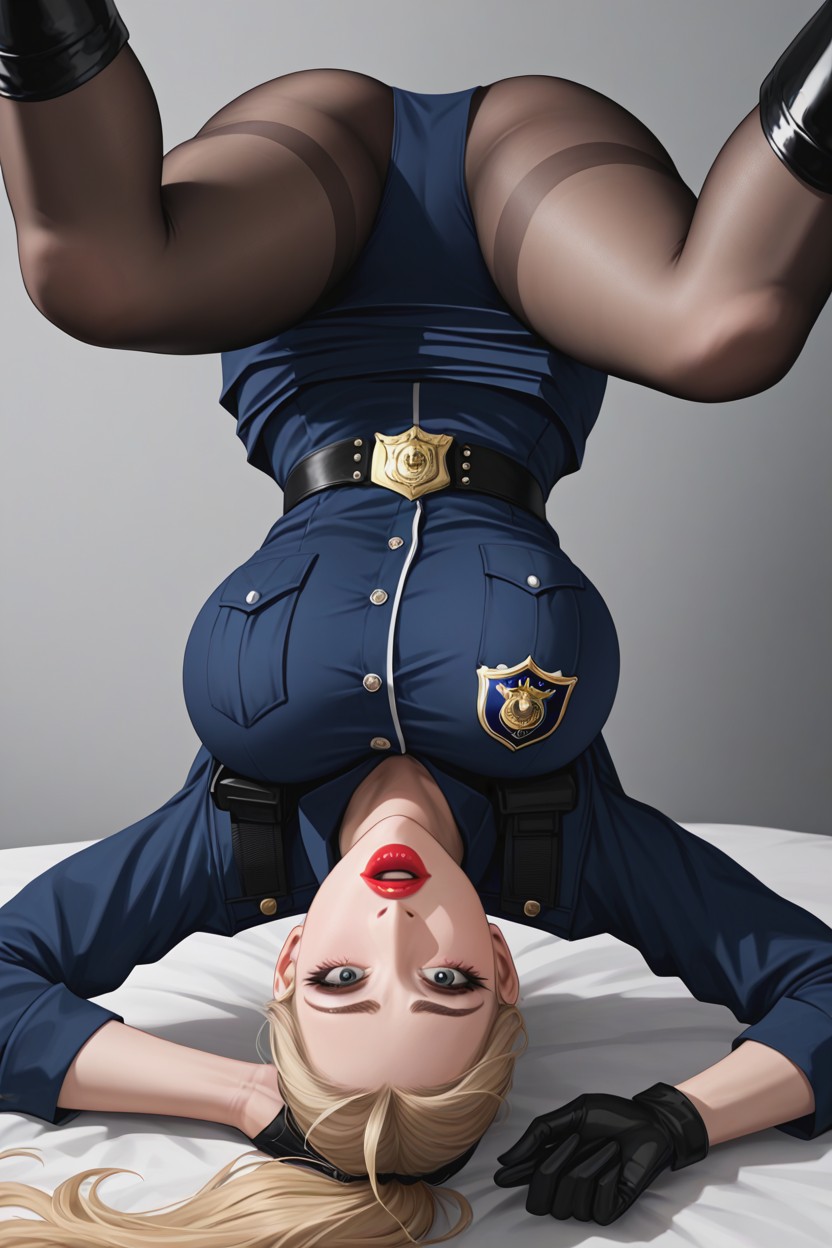 In Jail Room, Long Eyelashes, Big Rounded Eyes AI Porn