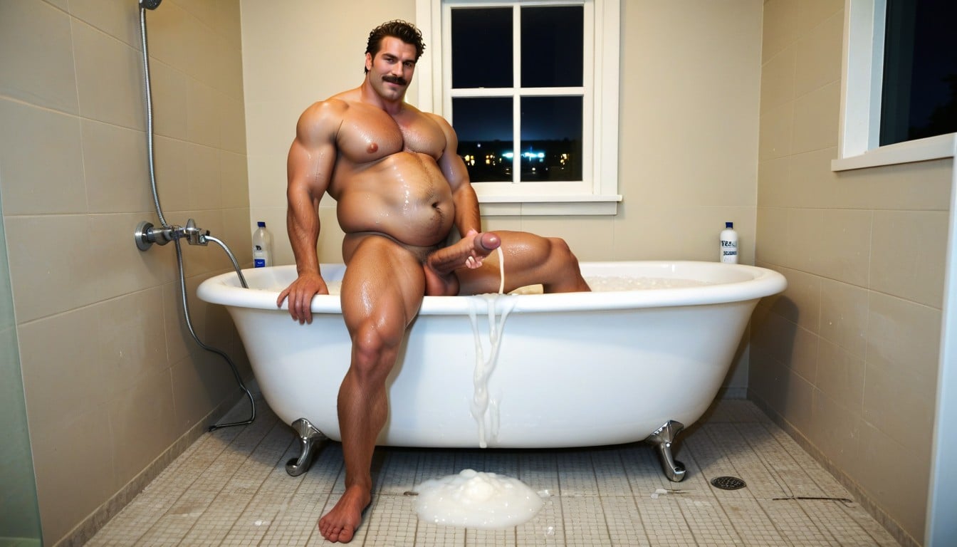 Surprised Face, Long Cumshot, Gasping AI Gay Porn