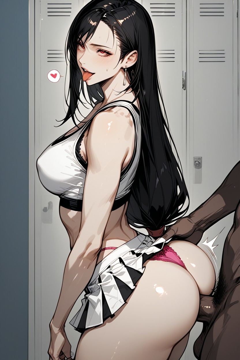 Black Man Groping Ass, Tifa From Final Fantasy, Black Man Hentai AI Porn