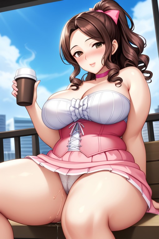 Face Detail, Curly Hair, Perfect Waist Hentai IA