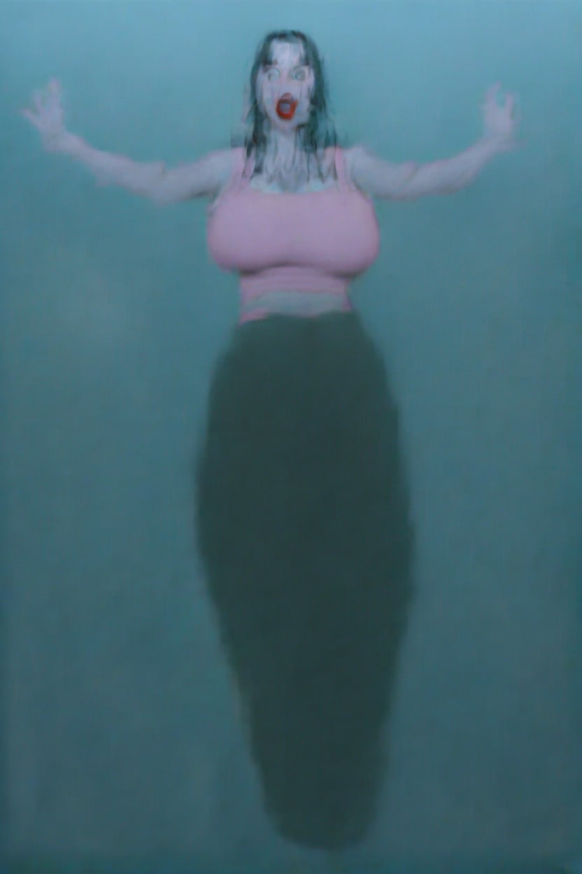 Watching From Doorway, Cock Dripping Wet, Hyper Extreme Cock Size AI Porn