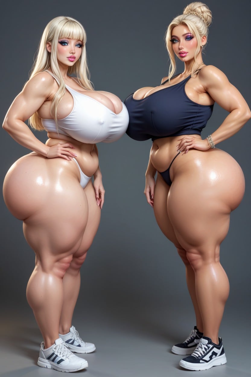 Breast Expansion, Anal Fuck, Round Hips BBW AI Porn