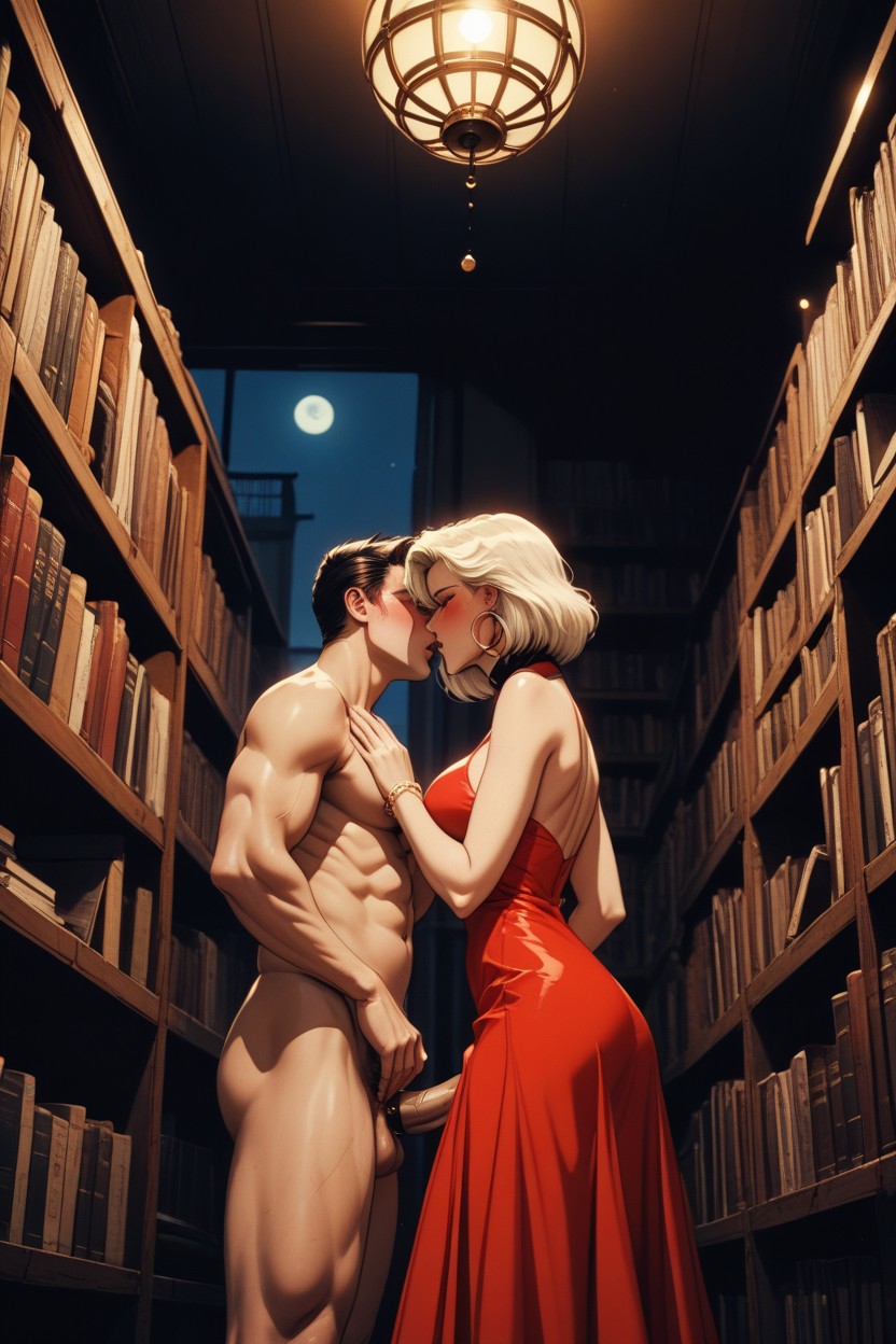 Man, Woman Standing, Man AI Porn